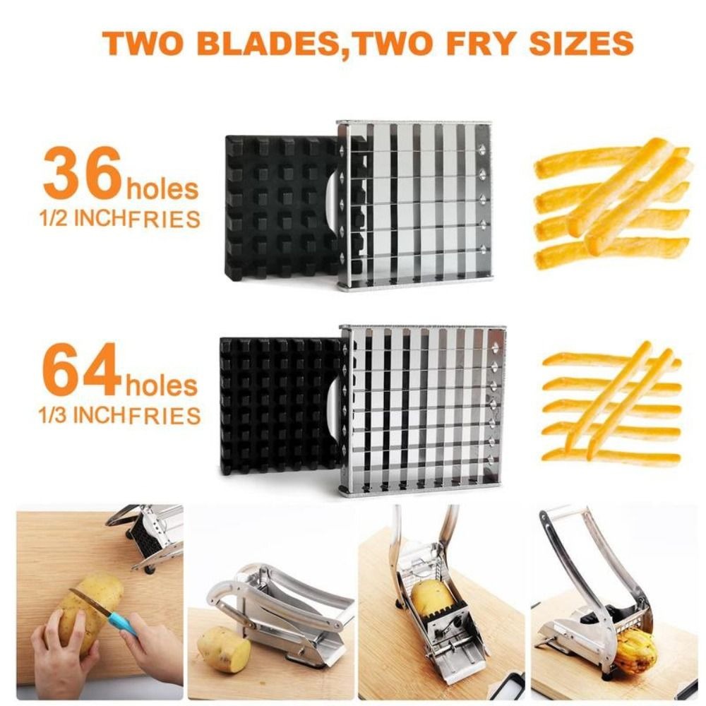 Potato Masher Ricer - Manual Cutter Stainless Steel French Fries