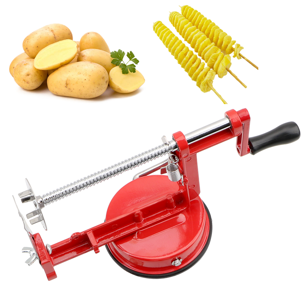Potato Masher Ricer - Manual Spiral French Fry Cutter Cooking