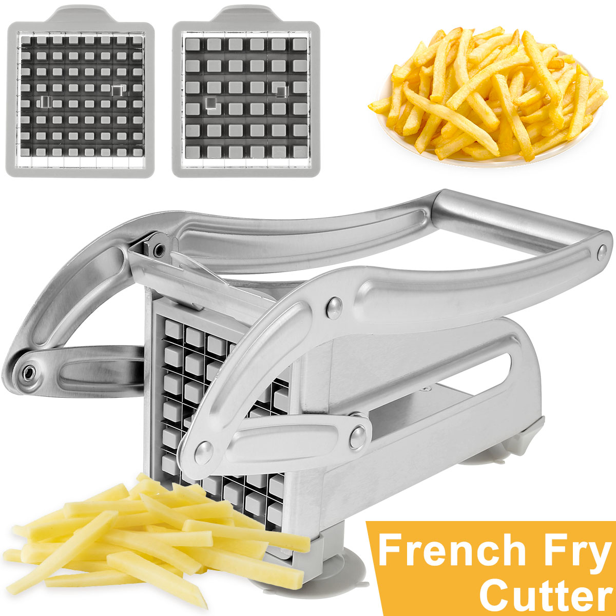 Potato Masher Ricer - French Fry Cutter Stainless Steel and