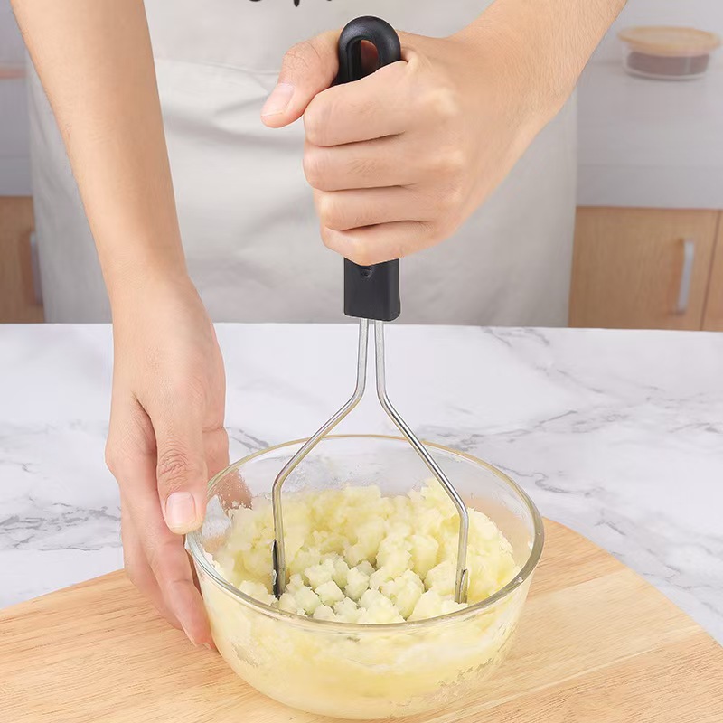 Potato Masher Ricer - Stainless Steel Potato Pusher Pressed Household