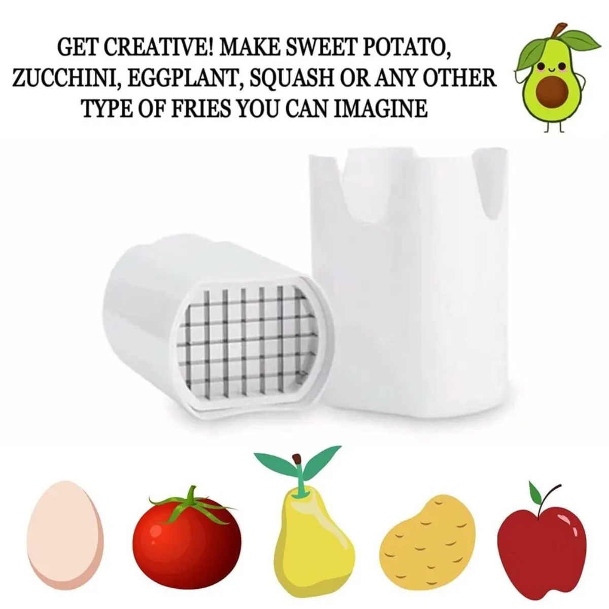 White French Fry Cutter Tool F - Potato Masher Ricer review and price