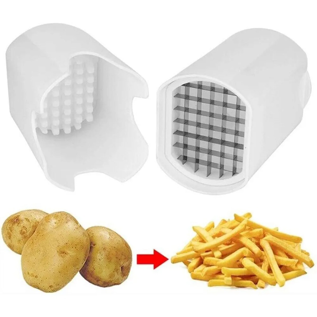 White French Fry Cutter Tool F - Potato Masher Ricer review and price