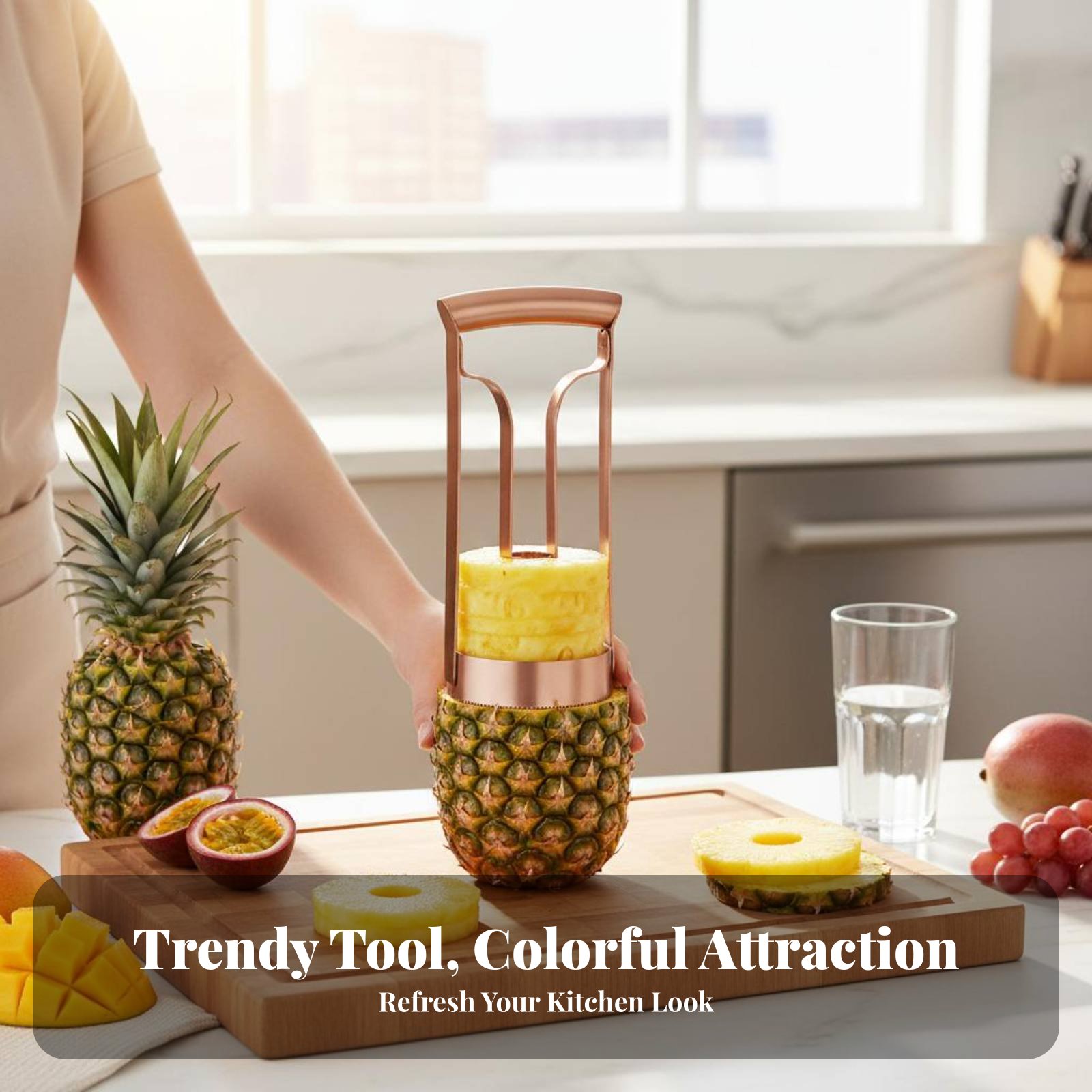Stainless Steel Pineapple Cutt - Kitchen Gadgets Tools review and price