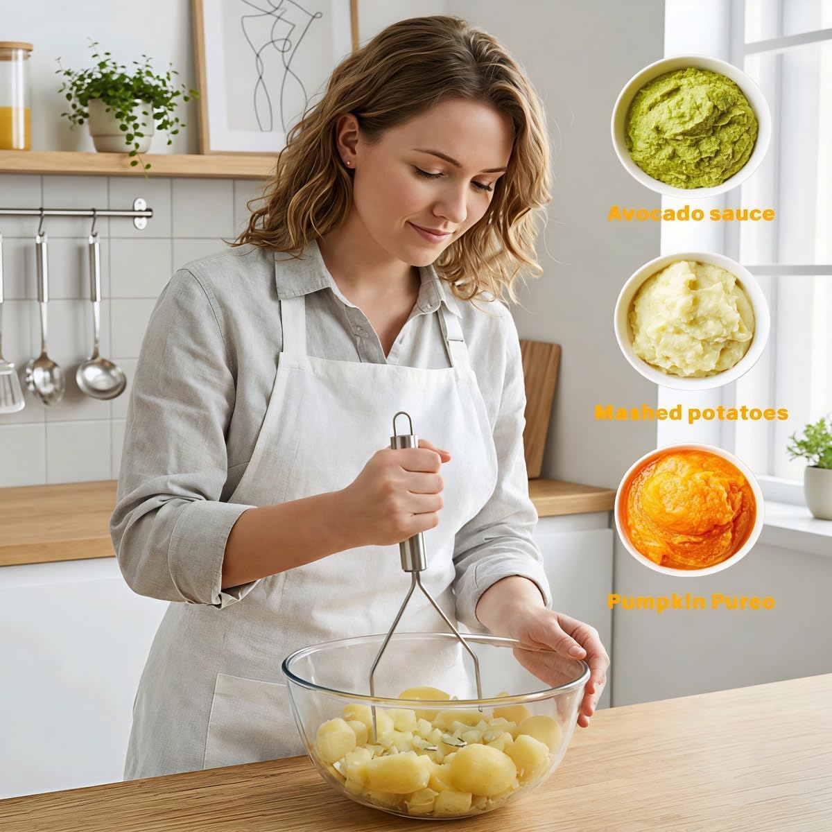 Potato Masher Stainless Steel  - Potato Masher Ricer review and price