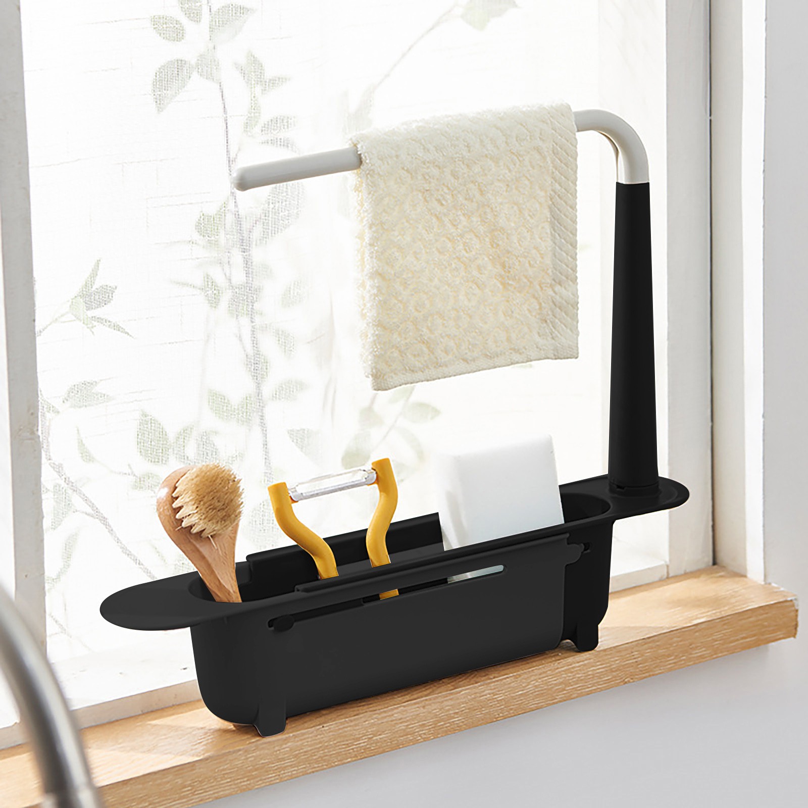 elescopic Sink Shelf Drainer R - Kitchen Gadgets Rack Storage review and price