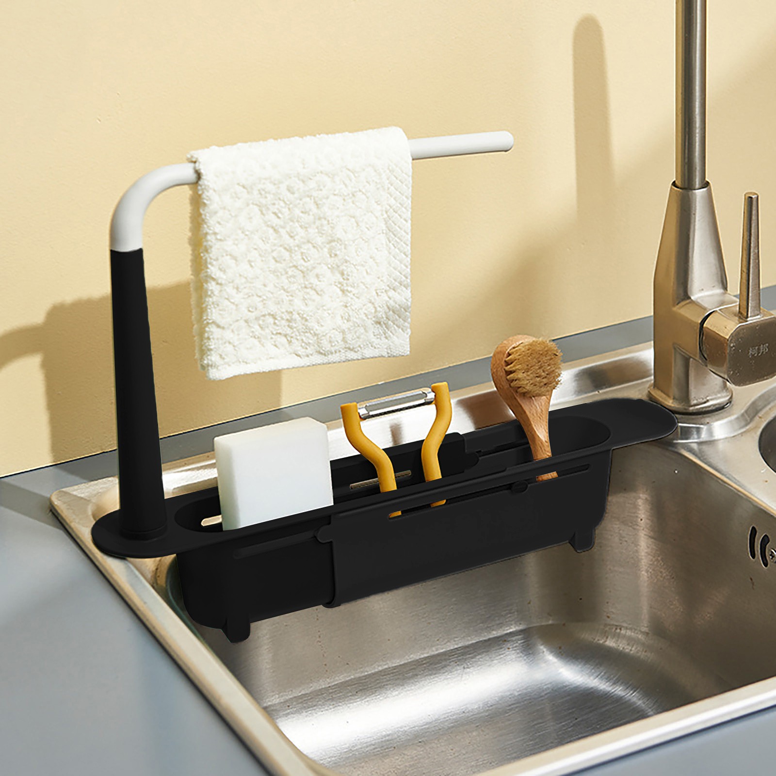 elescopic Sink Shelf Drainer R - Kitchen Gadgets Rack Storage review and price