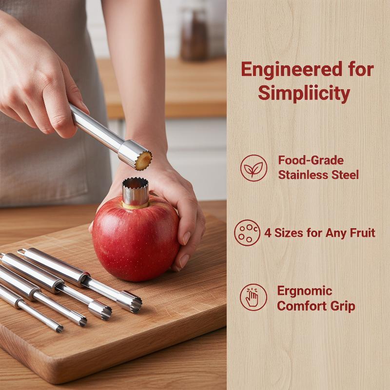 4pcs Fruit Core Remover Cutter - Kitchen Gadgets Tools review and price