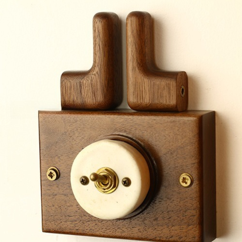 Wooden Hook Key Decorative Hol - Kitchen Gadgets Rack Storage review and price