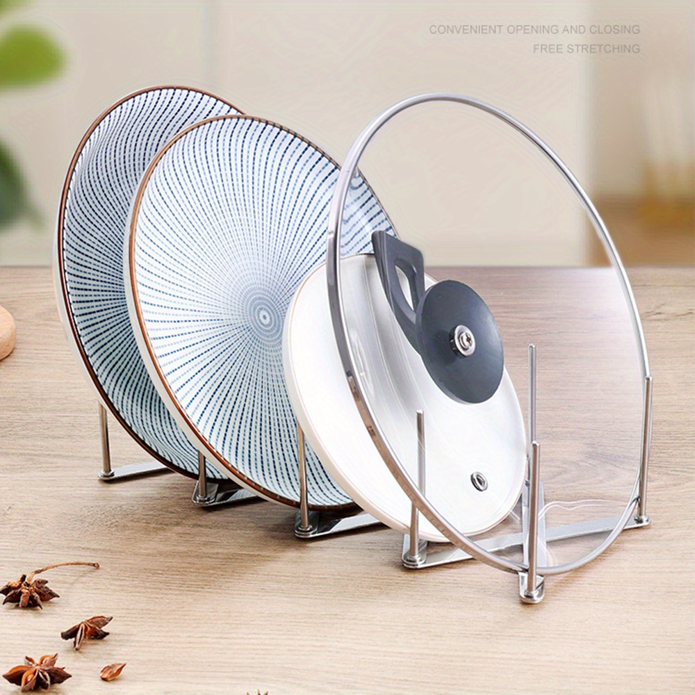 Pot Lid Rack Pan Lid Organizer - Kitchen Gadgets Rack Storage review and price