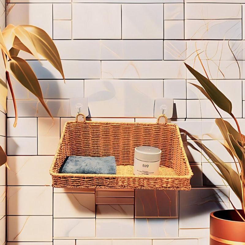 Woven Rattan Hanging Storage B - Kitchen Gadgets Rack Storage review and price