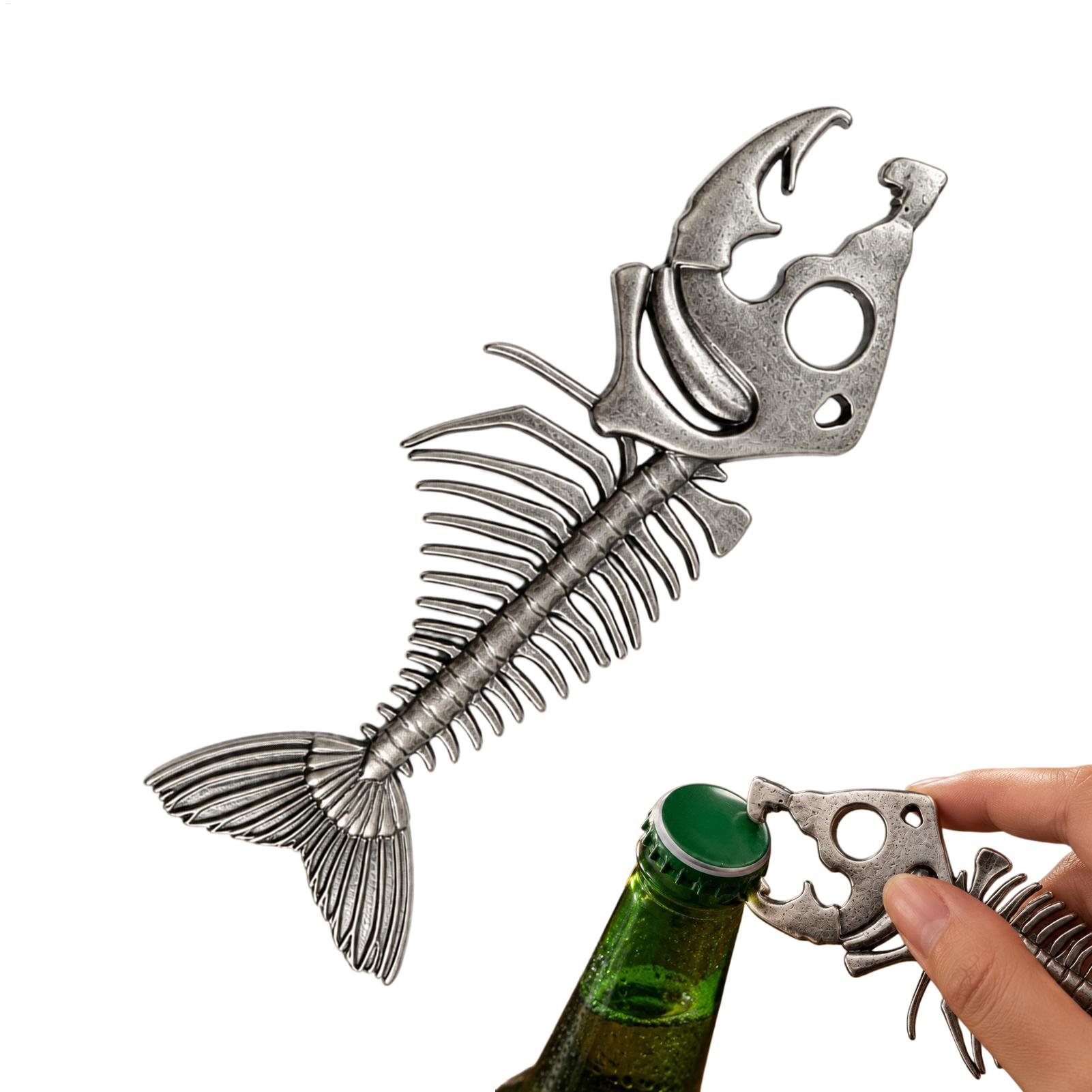 Fish Bone Bottle Opener Creati - Kitchen Gadgets Home Party review and price