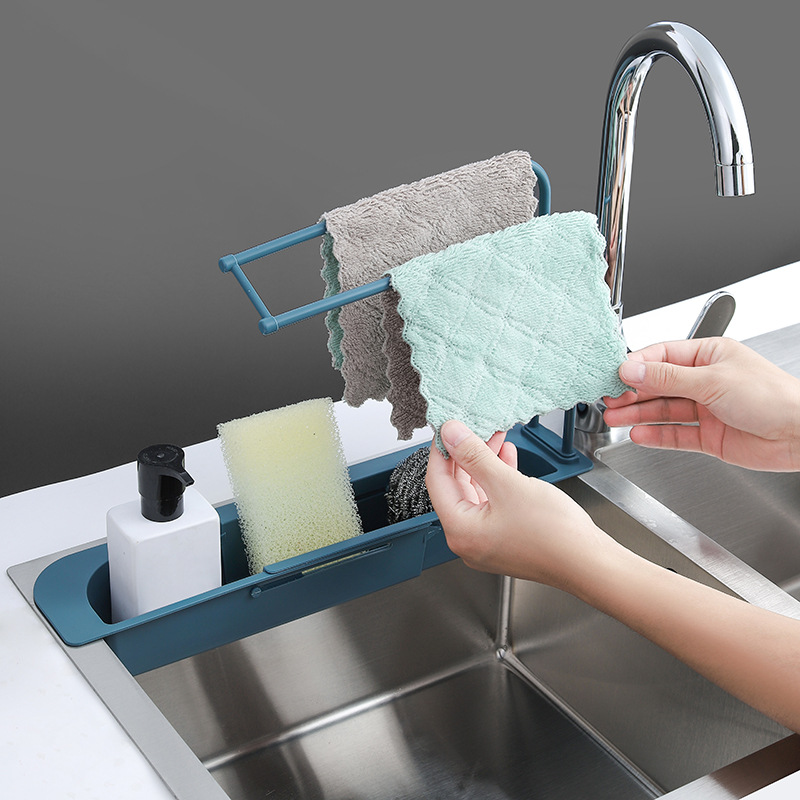 Telescopic Sink Shelf Kitchen  - Kitchen Gadgets Rack Storage review and price