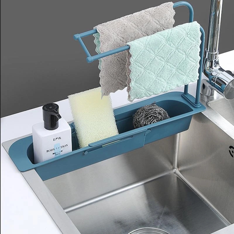 Telescopic Sink Shelf Kitchen  - Kitchen Gadgets Rack Storage review and price