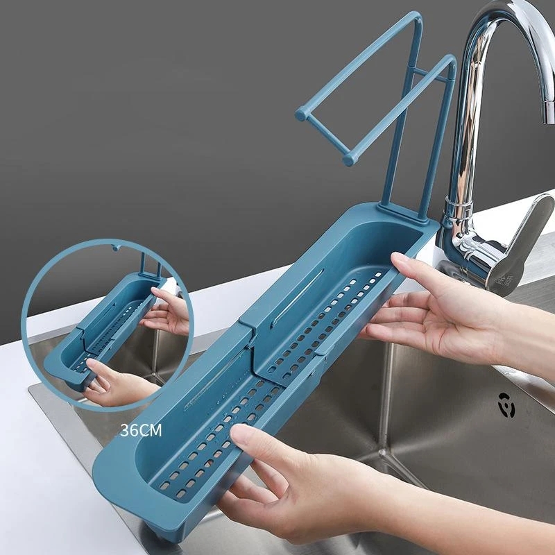 Telescopic Sink Shelf Kitchen  - Kitchen Gadgets Rack Storage review and price