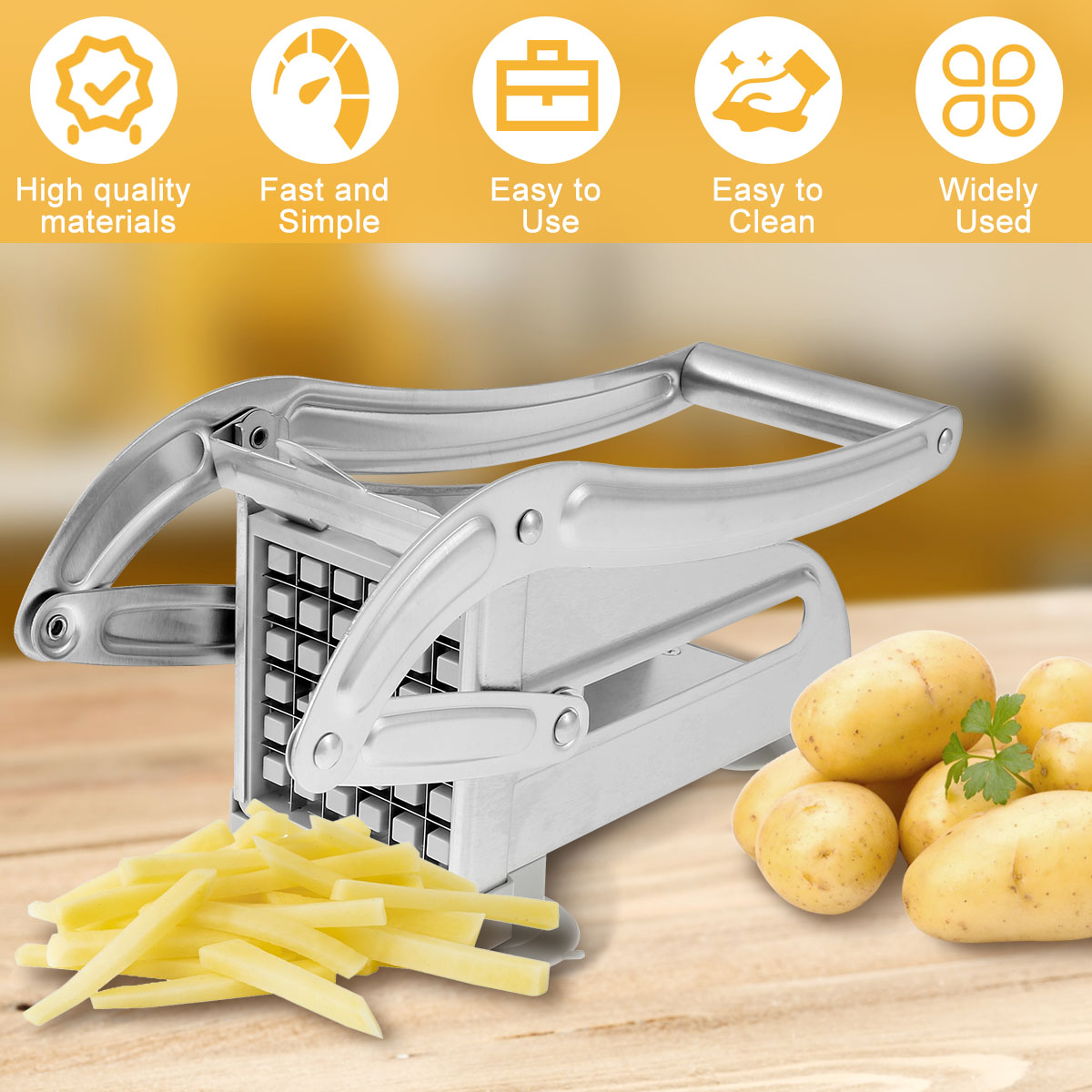 French Fry Cutter Stainless St - Potato Masher Ricer review and price