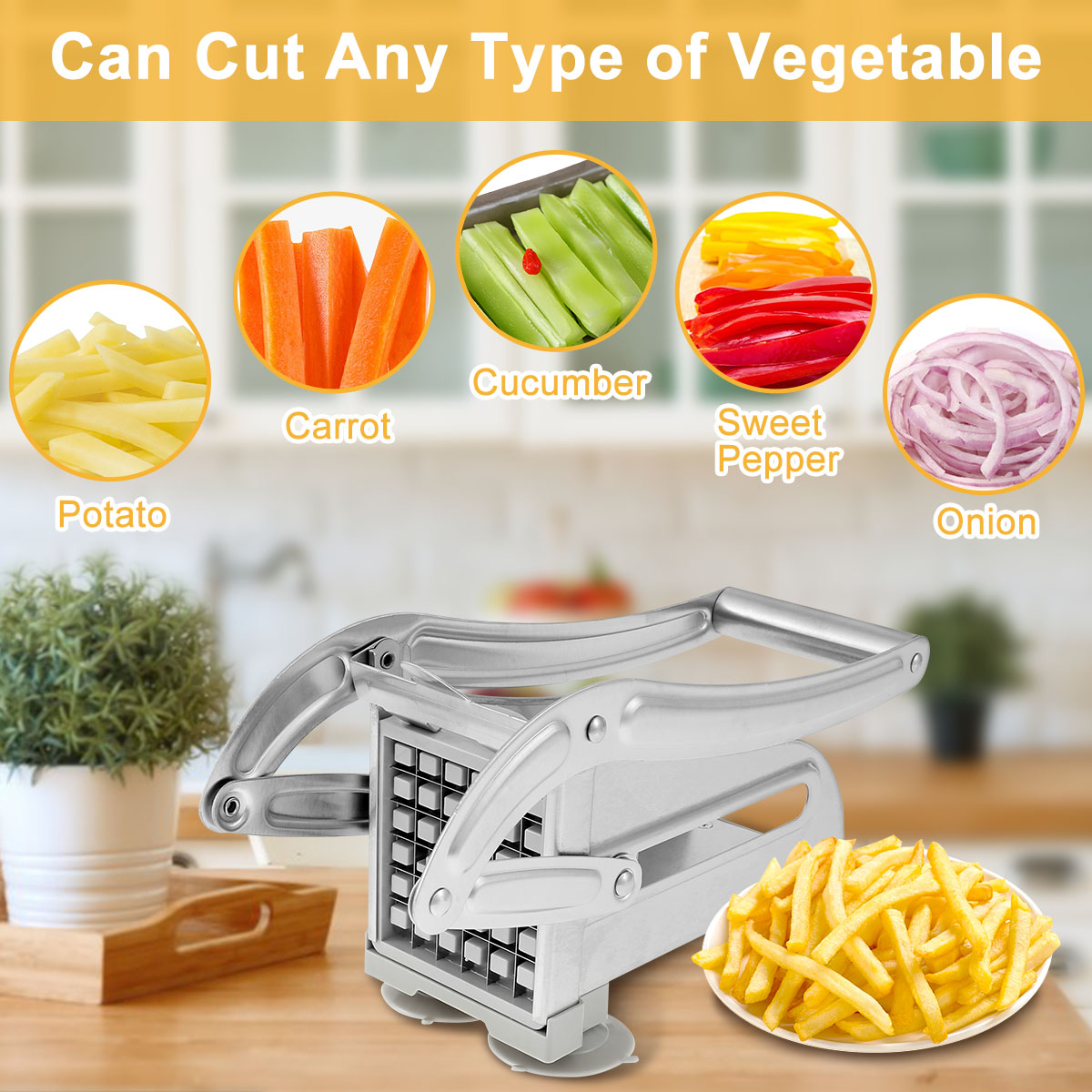 French Fry Cutter Stainless St - Potato Masher Ricer review and price