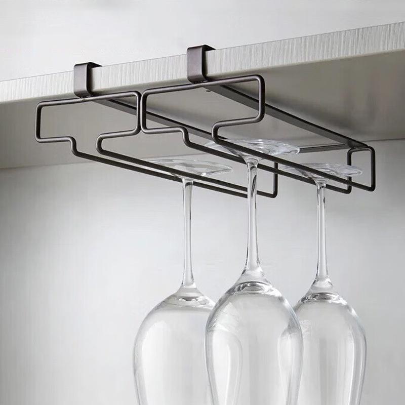 No Drilling Metal Wine Glass H - Kitchen Gadgets Cabinet review and price