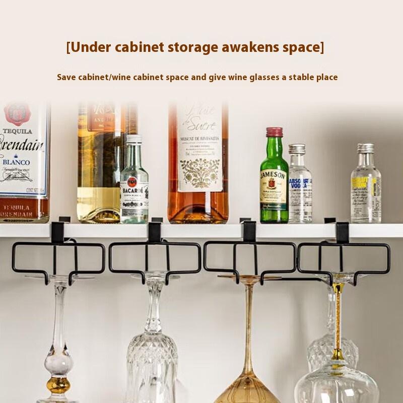 No Drilling Metal Wine Glass H - Kitchen Gadgets Cabinet review and price
