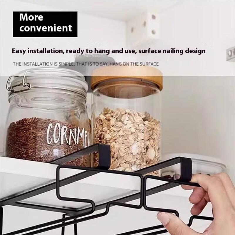 No Drilling Metal Wine Glass H - Kitchen Gadgets Cabinet review and price