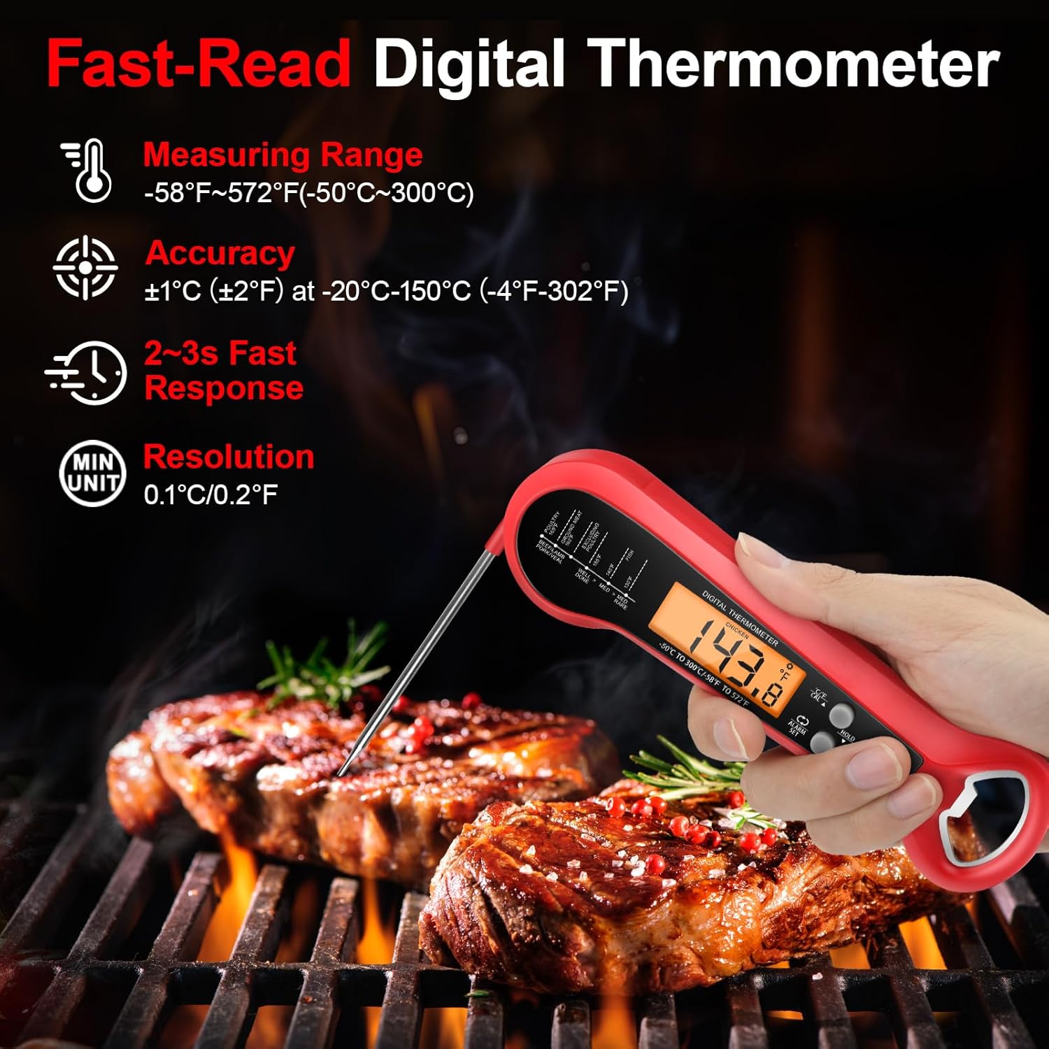 Long Cable Professional Meat T - Instant Read Thermometer review and price