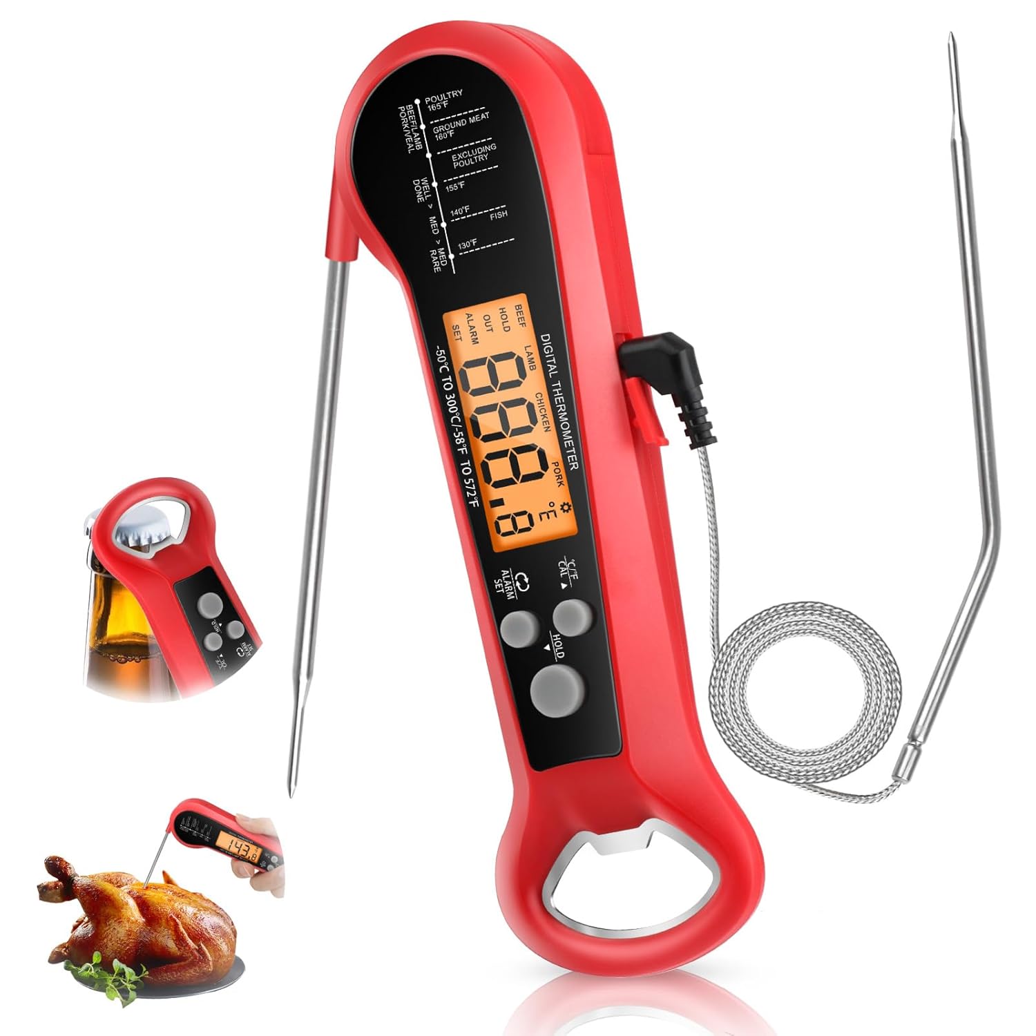 Long Cable Professional Meat T - Instant Read Thermometer review and price